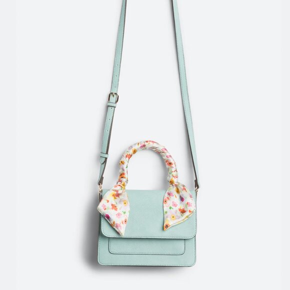 NEW Stitch Fix 41 Hawthorn Crossbody Satchel Purse Light Blue Spring Summer - Picture 1 of 8